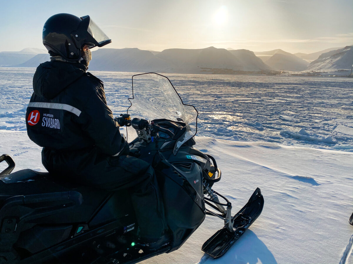Foto: Elektrisk scooter hos Hurtigruten Svalbard.